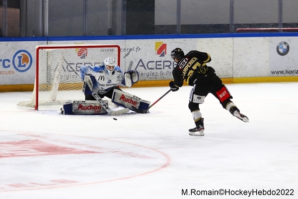 Photo hockey Ligue Magnus - Ligue Magnus : 34ème journée : Rouen vs Gap  - Les jeunes Dragons font le boulot