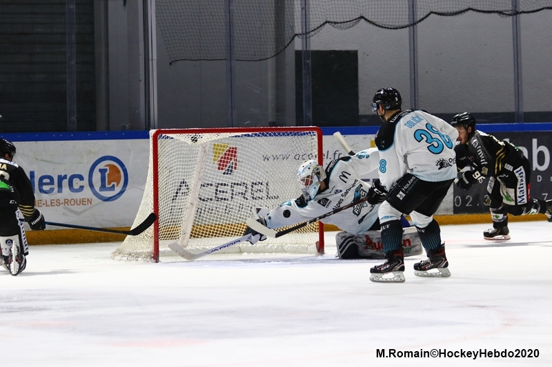 Photo hockey Ligue Magnus - Ligue Magnus : 34ème journée : Rouen vs Gap  - LM : Les Dragons maintiennent le Cap