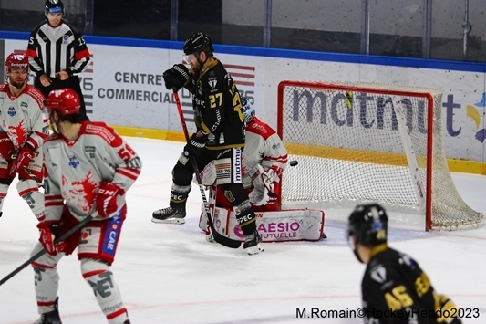 Photo hockey Ligue Magnus - Ligue Magnus : 34ème journée : Rouen vs Grenoble  - LM : Rouen en taille patron