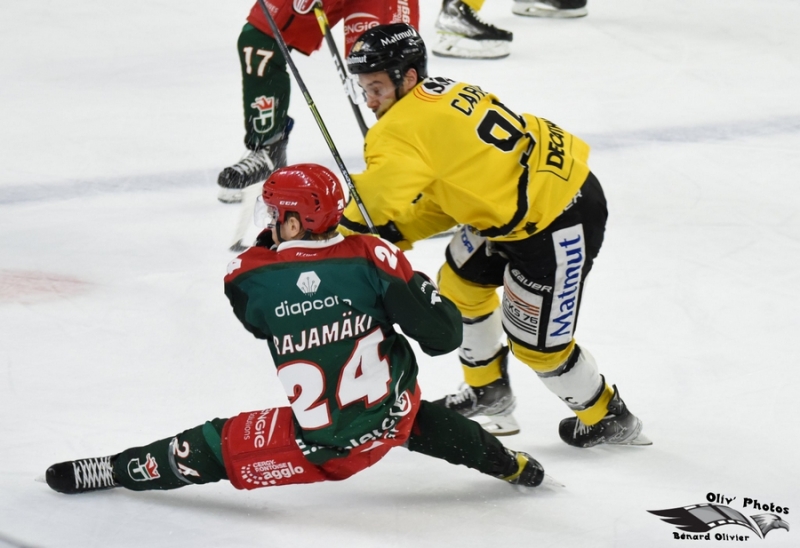 Photo hockey Ligue Magnus - Ligue Magnus : 35ème journée : Cergy-Pontoise vs Rouen - Les Dragons coiffent les jokers sur le fil