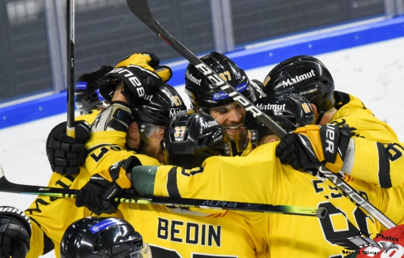 Photo hockey Ligue Magnus - Ligue Magnus : 35ème journée : Cergy-Pontoise vs Rouen - Les Dragons coiffent les jokers sur le fil