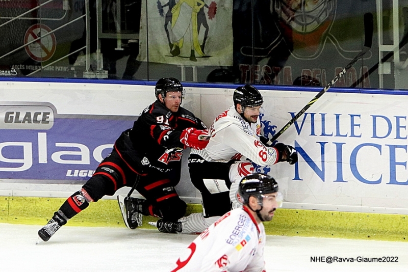 Photo hockey Ligue Magnus - Ligue Magnus : 35ème journée : Nice vs Amiens  - Mauvaise opération pour les Aigles