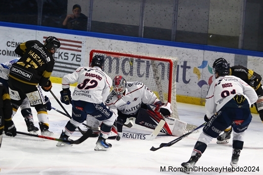 Photo hockey Ligue Magnus - Ligue Magnus : 36ème journée : Rouen vs Angers  - LM : Les ducs s’imposent en terre normande.
