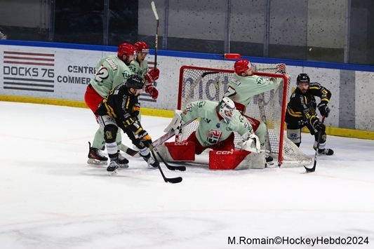Photo hockey Ligue Magnus - Ligue Magnus : 37ème journée : Rouen vs Cergy-Pontoise - LM : le bon coup de joker.