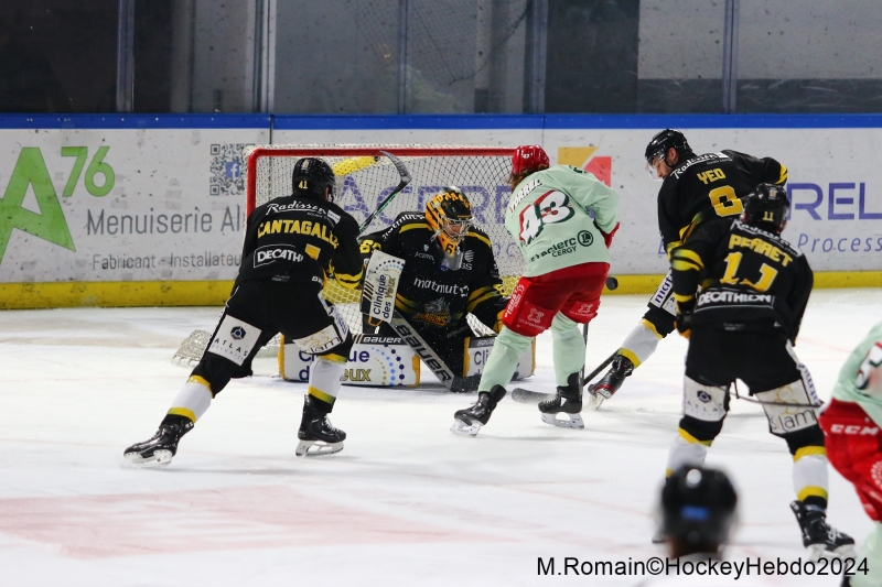 Photo hockey Ligue Magnus - Ligue Magnus : 37ème journée : Rouen vs Cergy-Pontoise - LM : le bon coup de joker.
