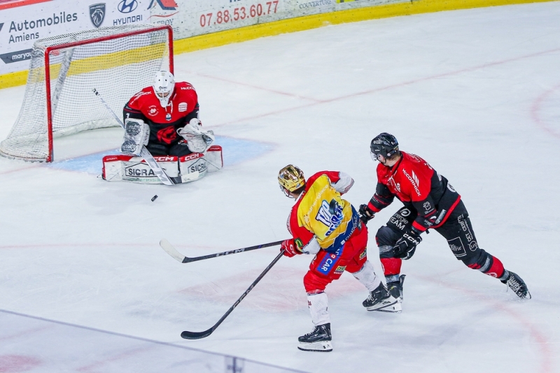 Photo hockey Ligue Magnus - Ligue Magnus : 38ème journée : Amiens  vs Grenoble  - Amiens s