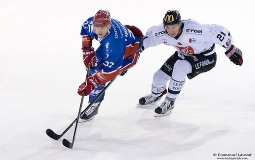 Photo hockey Ligue Magnus - Ligue Magnus : 38ème journée : Lyon vs Amiens  - LM : Lyon rebondit contre les Gothiques