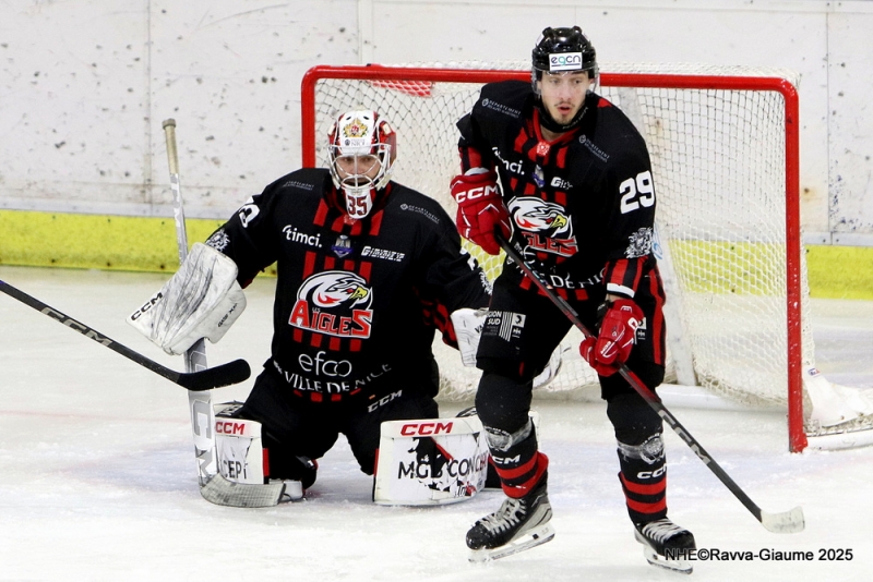Photo hockey Ligue Magnus - Ligue Magnus : 39ème journée : Nice vs Chamonix  - Une victoire précieuse pour les Aigles