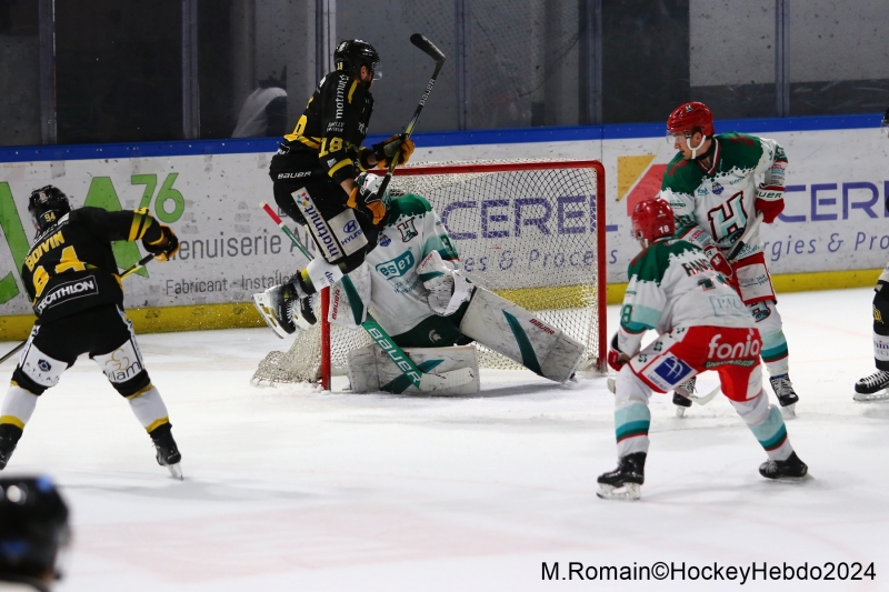 Photo hockey Ligue Magnus - Ligue Magnus : 39ème journée : Rouen vs Anglet - Retour gagnant pour Christophe Boivin et les Dragons