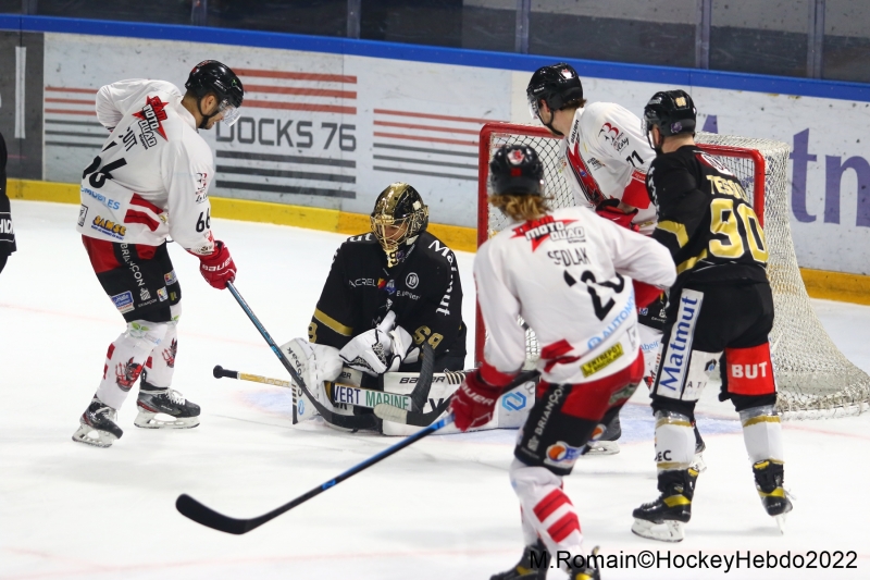 Photo hockey Ligue Magnus - Ligue Magnus : 39ème journée : Rouen vs Briançon  - LM : Les dragons assurent l’essentiel.