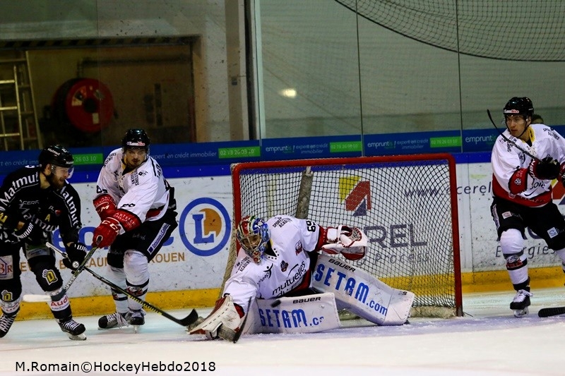 Photo hockey Ligue Magnus - Ligue Magnus : 39ème journée : Rouen vs Nice - LM : Une leçon bien retenue