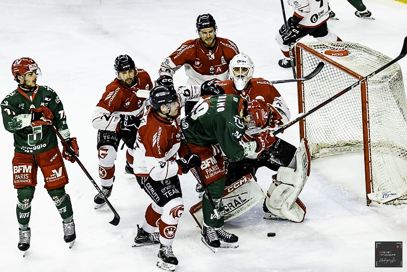 Photo hockey Ligue Magnus - Ligue Magnus : 41ème journée : Cergy-Pontoise vs Amiens  - Le très bel hommage de Cergy à Miika Elomo 