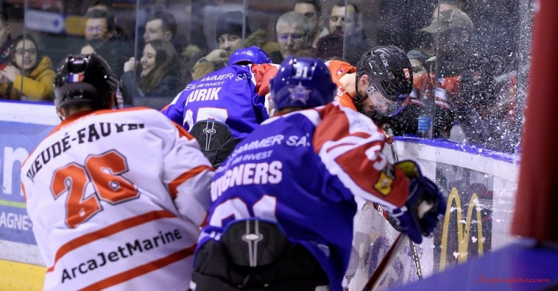 Photo hockey Ligue Magnus - Ligue Magnus : 41ème journée : Mulhouse vs Bordeaux - De précieux points pour Mulhouse 