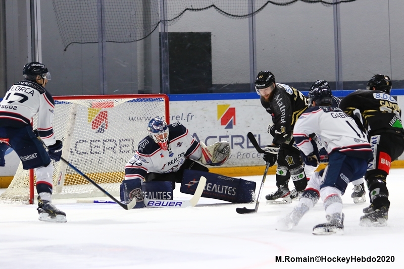 Photo hockey Ligue Magnus - Ligue Magnus : 41ème journée : Rouen vs Angers  - Les Dragons passent la seconde.