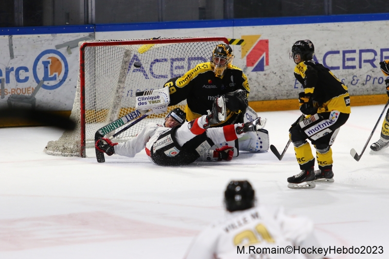 Photo hockey Ligue Magnus - Ligue Magnus : 41ème journée : Rouen vs Chamonix  - LM : Nouveau succès normand.
