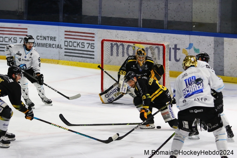 Photo hockey Ligue Magnus - Ligue Magnus : 41ème journée : Rouen vs Marseille - Rouen gagne mais se fait peur.
