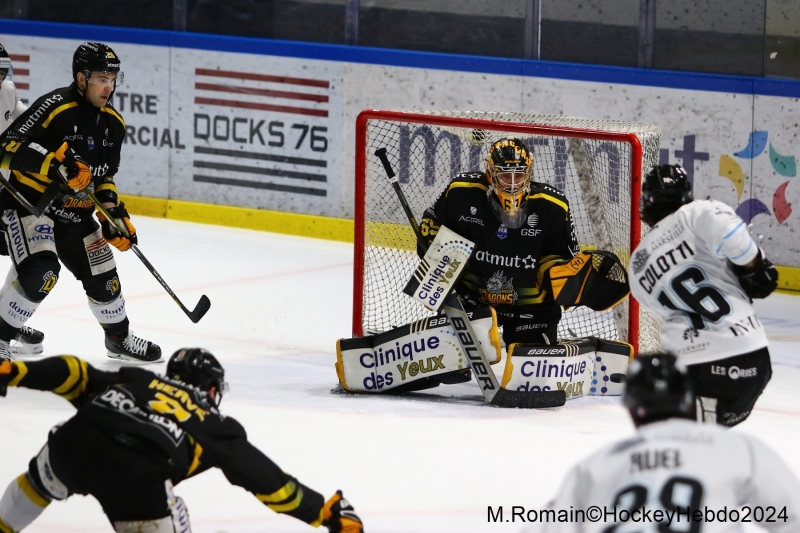 Photo hockey Ligue Magnus - Ligue Magnus : 41ème journée : Rouen vs Marseille - Rouen gagne mais se fait peur.