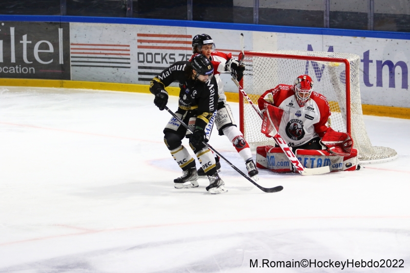 Photo hockey Ligue Magnus - Ligue Magnus : 42ème journée : Rouen vs Chamonix  - Les Dragons se sont employés