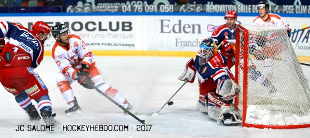 Photo hockey Ligue Magnus - Ligue Magnus : 44ème journée : Grenoble  vs Epinal  - LM : Un petit but et Grenoble passe 2éme