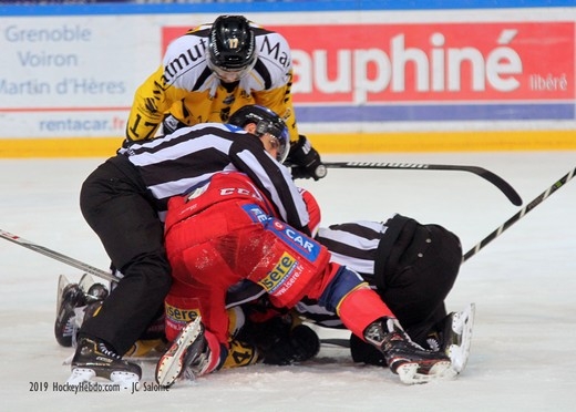Photo hockey Ligue Magnus - Ligue Magnus : 44ème journée : Grenoble  vs Rouen - Grenoble - Rouen: toutes les incertitudes sont encore permises
