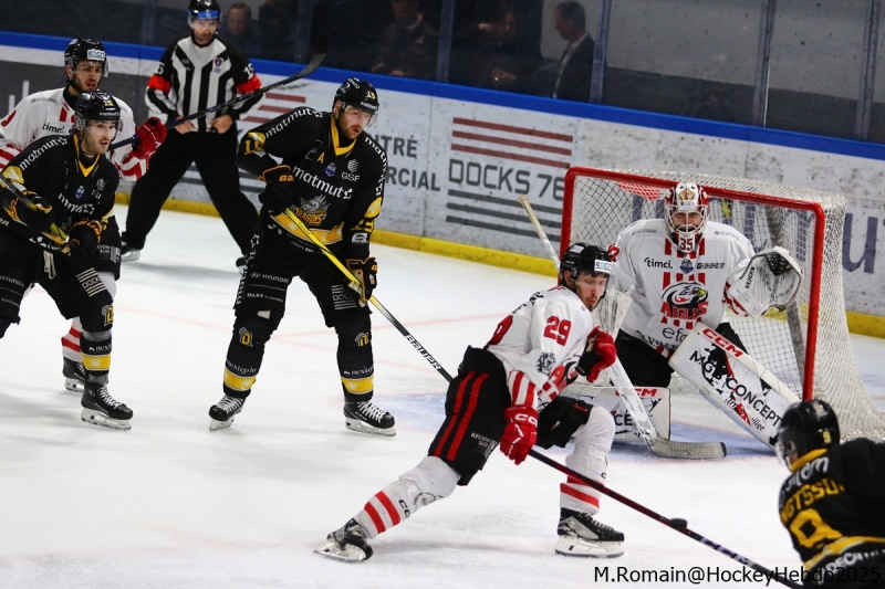 Photo hockey Ligue Magnus - Ligue Magnus : 44ème journée : Rouen vs Nice - Rouen gagne, Nice sourit.