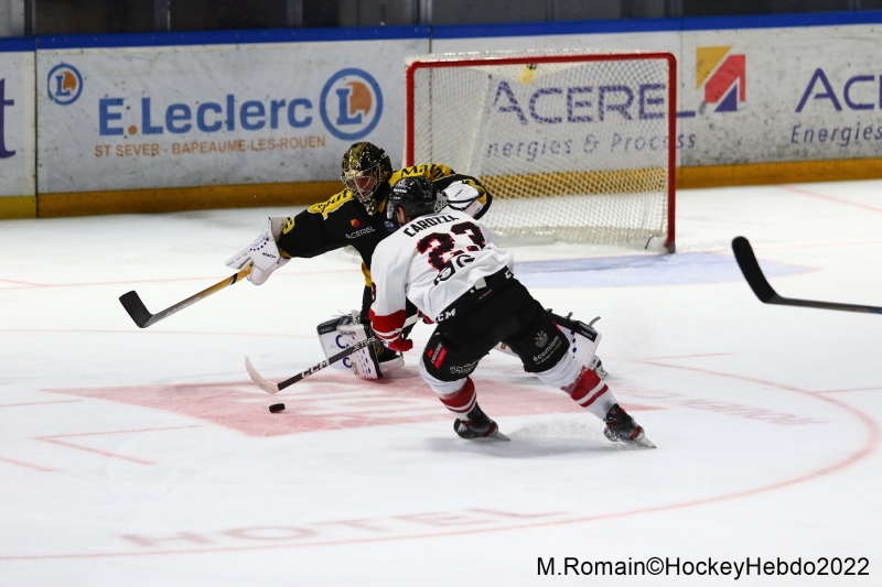 Photo hockey Ligue Magnus - Ligue Magnus : 4ème journée  : Rouen vs Bordeaux - Des dragons défaits par des boxers.