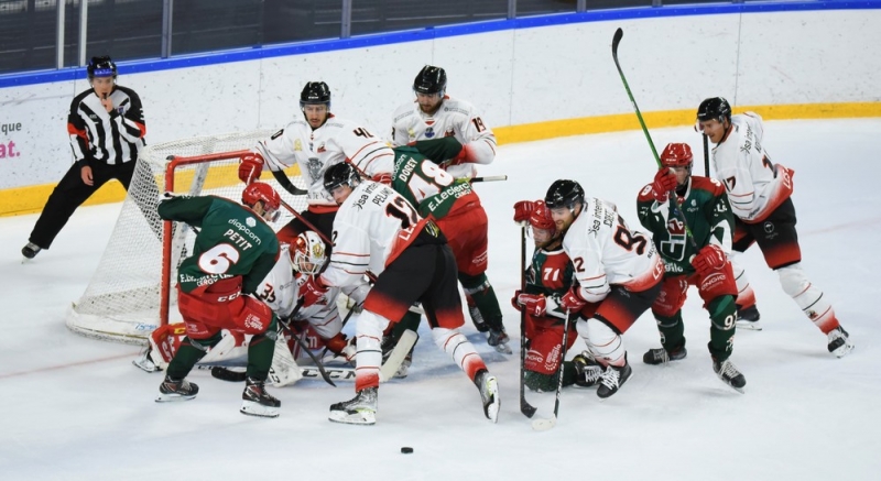 Photo hockey Ligue Magnus - Ligue Magnus : 5ème journée : Cergy-Pontoise vs Nice - Les Aigles surprennent les Jokers