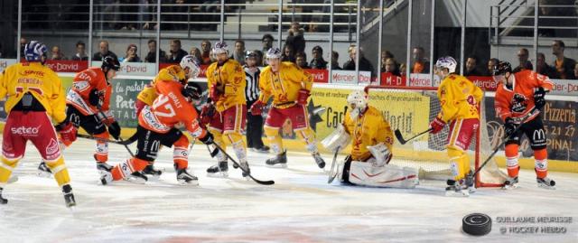 Photo hockey Ligue Magnus - Ligue Magnus : 7ème journée : Epinal  vs Dijon  - Les citrouilles font fuir les fantômes