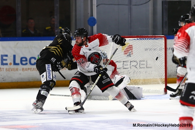 Photo hockey Ligue Magnus - Ligue Magnus : 7ème journée : Rouen vs Mulhouse - Ligue Magnus : Les Scorpions font déjouer les dragons !!!