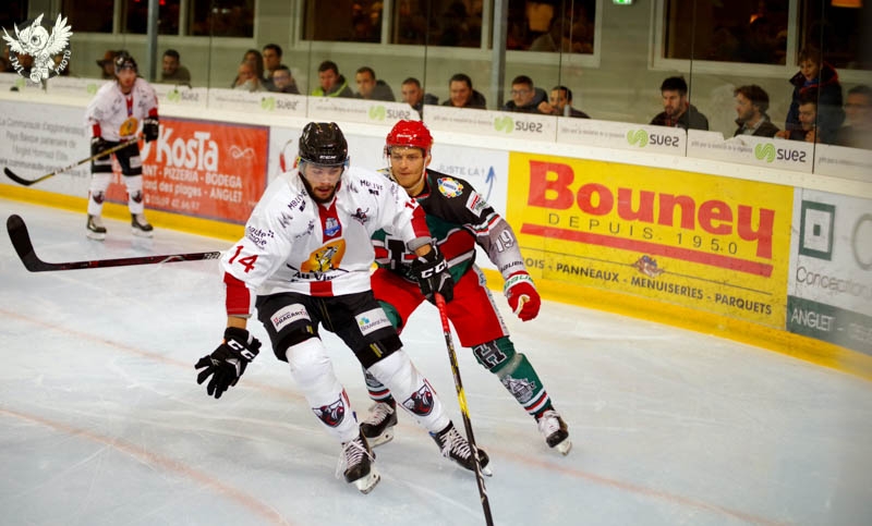 Photo hockey Ligue Magnus - Ligue Magnus : 8ème journée : Anglet vs Chamonix  - Anglet en 20 minutes