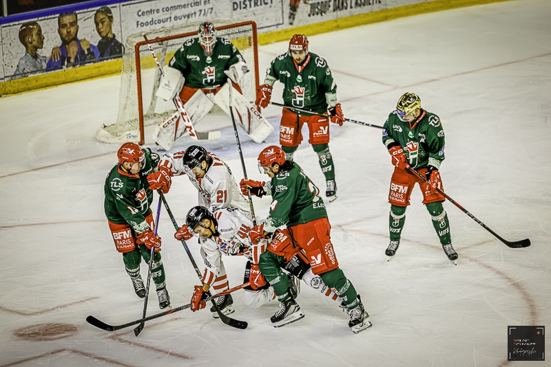 Photo hockey Ligue Magnus - Ligue Magnus : 8ème journée : Cergy-Pontoise vs Nice - Les Jokers confirment face aux Aigles