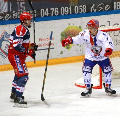 Photo hockey Ligue Magnus - Ligue Magnus : 8ème journée : Grenoble  vs Lyon - Derby Rhône-Alpin Acte 1 pour Grenoble
