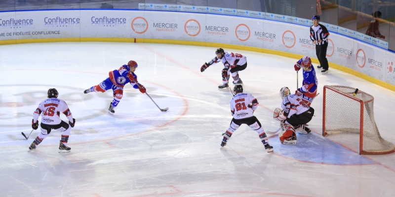 Photo hockey Ligue Magnus - Ligue Magnus : 8ème journée : Lyon vs Amiens  - Lyon rate la troisième