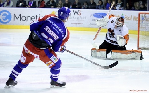 Photo hockey Ligue Magnus - Ligue Magnus : 8ème journée : Mulhouse vs Epinal  - Si près du but…