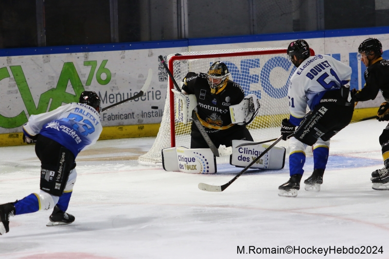 Photo hockey Ligue Magnus - Ligue Magnus : 8ème journée : Rouen vs Gap  - LM : Avalanche de buts sur l’île Lacroix