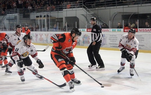 Photo hockey Ligue Magnus - Ligue Magnus : 9ème journée : Epinal  vs Chamonix  - Epinal joue avec le feu