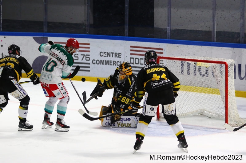 Photo hockey Ligue Magnus - Ligue Magnus : 9ème journée : Rouen vs Anglet - Les Dragons enchainent sans convaincre.