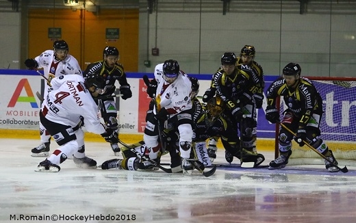 Photo hockey Ligue Magnus - Ligue Magnus : 9ème journée : Rouen vs Chamonix  - Pas de décompression