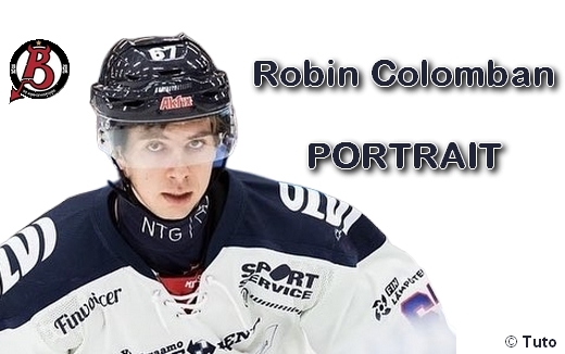 Photo hockey Ligue Magnus - Ligue Magnus : Briançon  (Les Diables Rouges) - Robin Colomban, du sang rouge et blanc