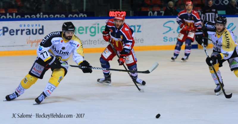 Photo hockey Ligue Magnus - Ligue Magnus : demi-finale, match 1 : Grenoble  vs Rouen - LM : Une première manche de haut-vol… de Dragons !