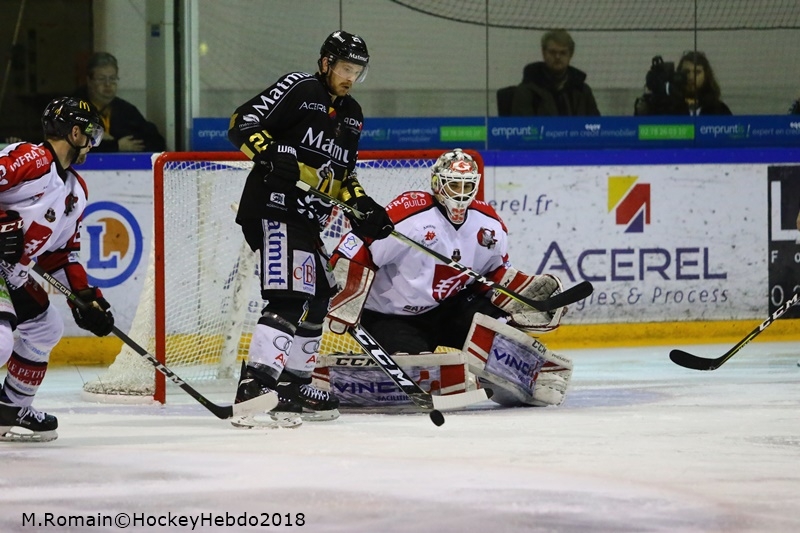 Photo hockey Ligue Magnus - Ligue Magnus : demi-finale, match 5 : Rouen vs Amiens  - LM : D’un souffle les Dragons s’imposent.