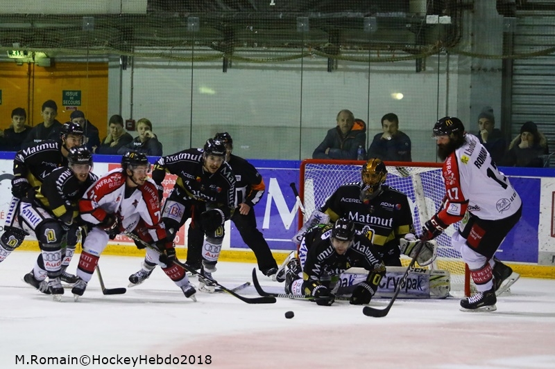 Photo hockey Ligue Magnus - Ligue Magnus : demi-finale, match 5 : Rouen vs Amiens  - LM : D’un souffle les Dragons s’imposent.