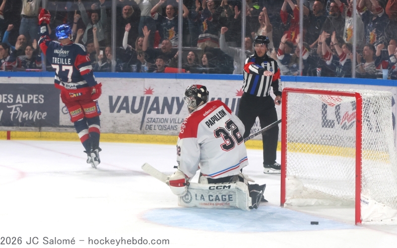 Photo hockey Ligue Magnus - Ligue Magnus - Finale - Match 2 : Grenoble  vs Bordeaux - Grenoble égalise en fusillade !