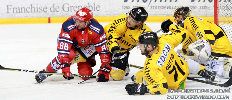 Photo hockey Ligue Magnus - Ligue Magnus : finale, match 1 : Grenoble  vs Rouen - Rouen commence idéalement cette finale !