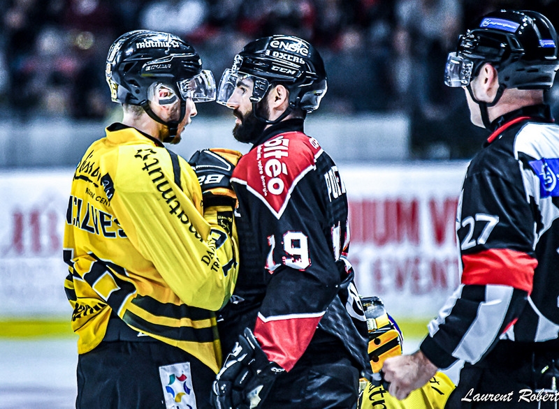 Photo hockey Ligue Magnus - Ligue Magnus - Finale match 4 : Bordeaux vs Rouen - Les Dragons arrachent le quatrième match en prolongation !