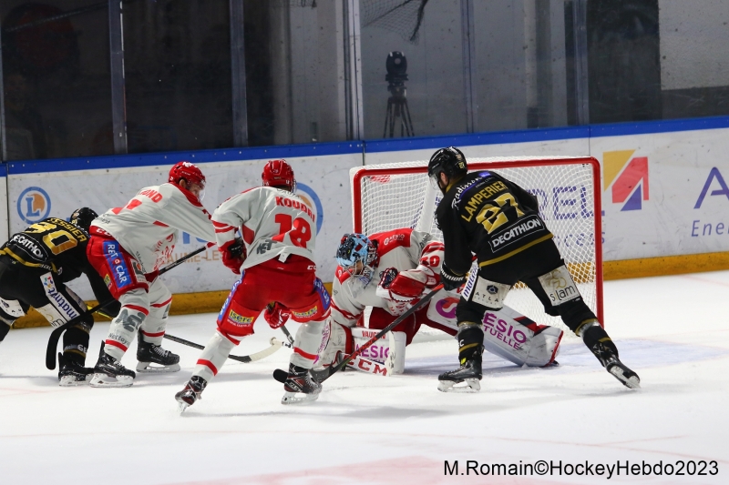 Photo hockey Ligue Magnus - Ligue Magnus - finale match 4 : Rouen vs Grenoble  - Les Dragons s’en sortent à domicile.