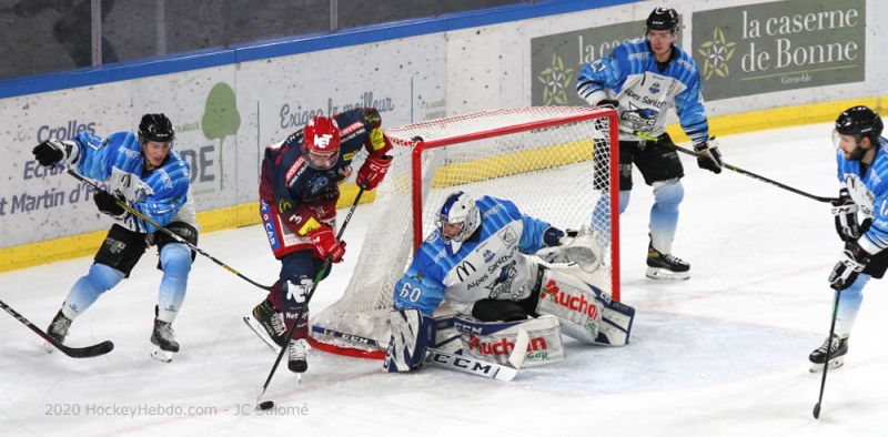 Photo hockey Ligue Magnus - Ligue Magnus : Grenoble  (Les Brûleurs de Loups) - Grenoble reprend par un match amical