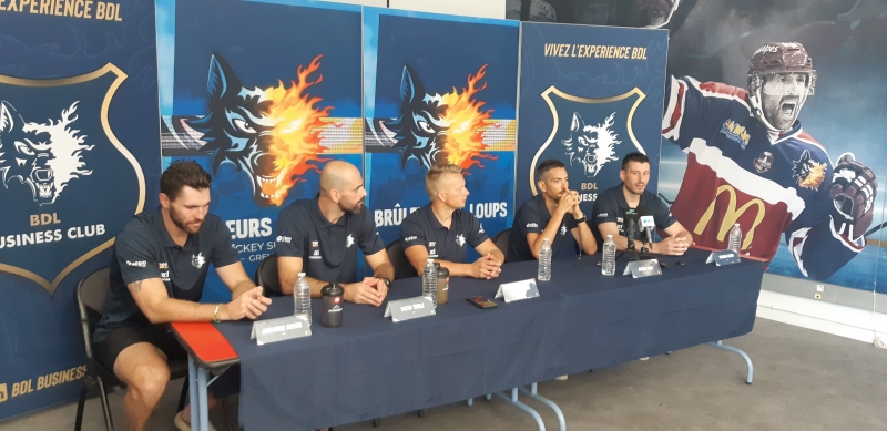 Photo hockey Ligue Magnus - Ligue Magnus : Grenoble  (Les Brûleurs de Loups) - Conférence de presse des BDL