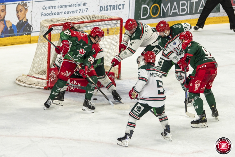 Photo hockey Ligue Magnus - Ligue Magnus - Poule de Maintien - J3 : Cergy-Pontoise vs Anglet - Cergy grille un joker