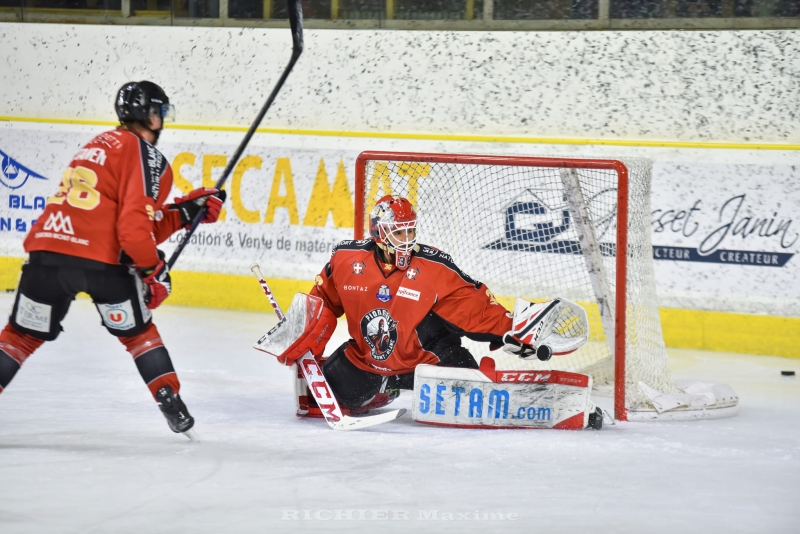 Photo hockey Ligue Magnus - Ligue Magnus - Poule Maintien - J1 : Chamonix  vs Briançon  - Les Pionniers s’imposent sans briller